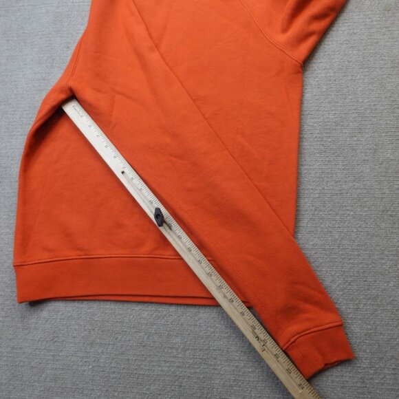 John Elliot Mens Sweater Medium Orange Solid Raglan Made in USA - Picture 8 of 11